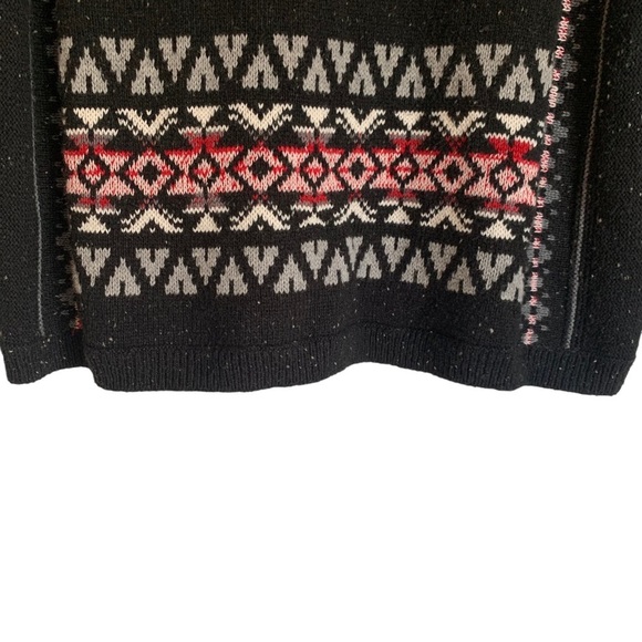 Chaps Women's Mock Neck Fair Isle Sweater Sz M - Picture 5 of 9